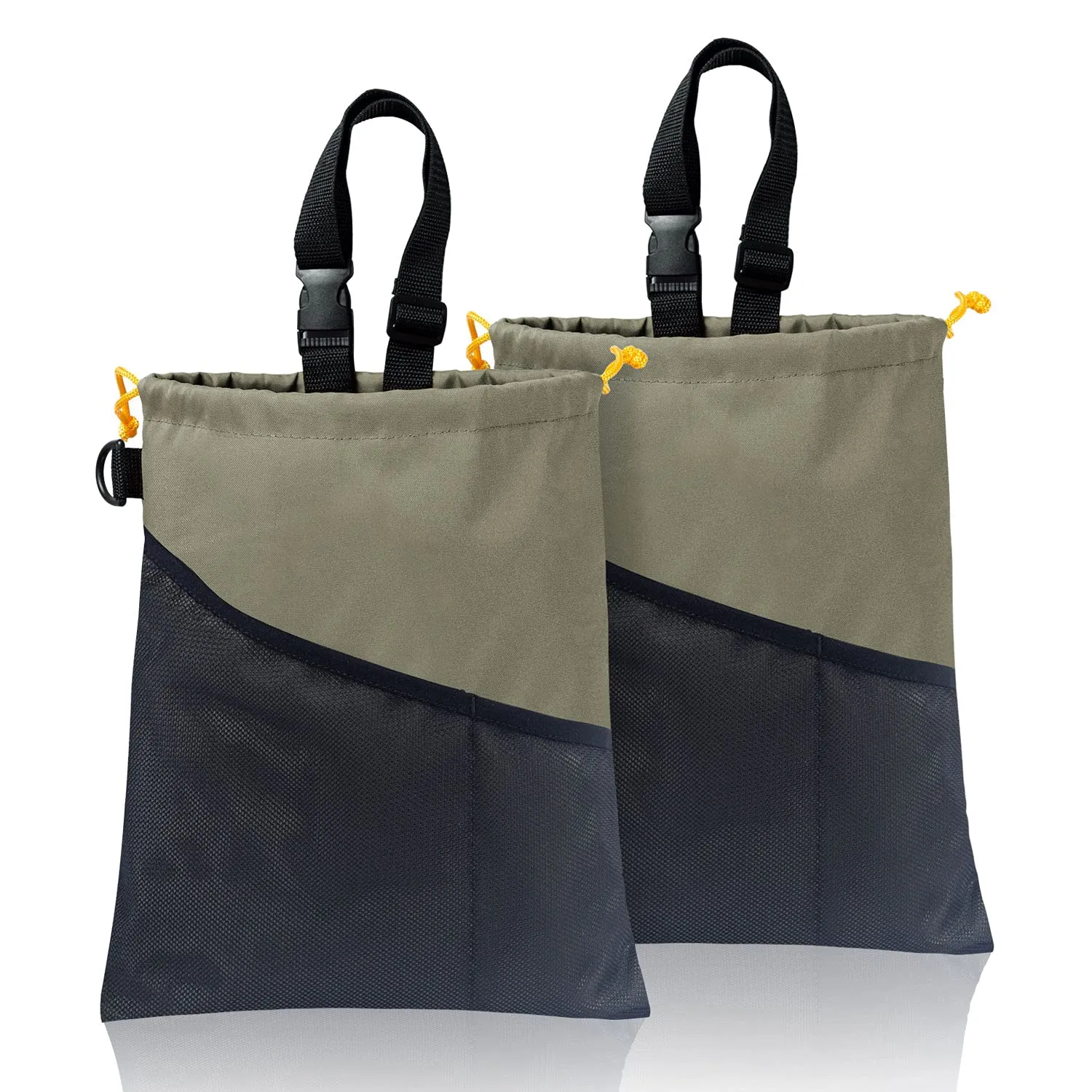 GNEGNI 2PCS Car Garbage Can, Hanging Car Trash Bag with Waterproof Leakproof Lining