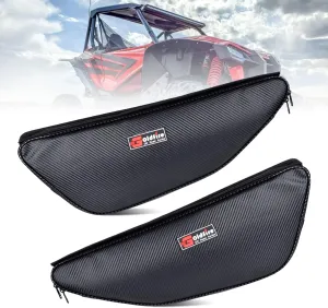 Goldfire Talon 1000 Accessories 1 Pair Talon Side Storage Lower Door Bags Compatible with Talon 1000R 1000X 1000X-4 2019-2021 UTV Storage Bags Tool Pouch (Black Piping)