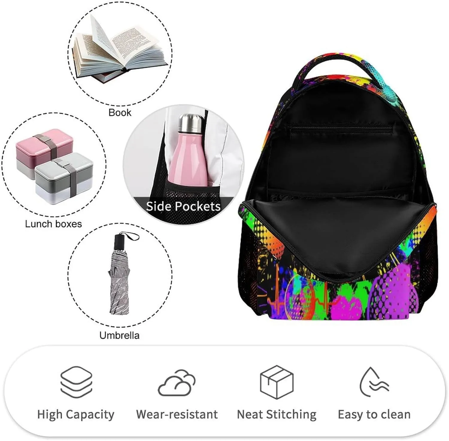 Golf School Backpack for Kids Girls Boys, 16 Inch Cool Golf Themed Bookbag, Personality School Backpack for Students Children, sustainable, Lightweight, Large Capacity