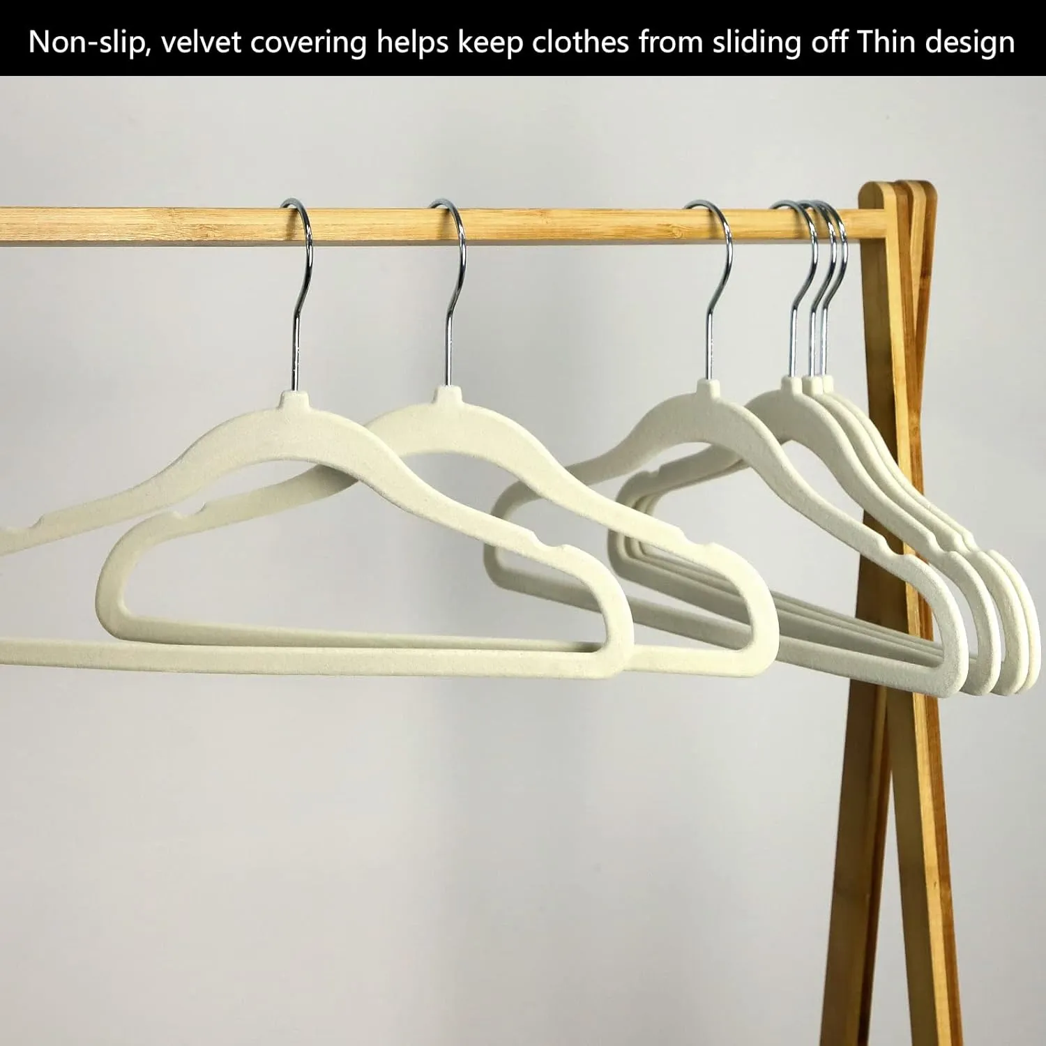 GoodtoU Kids Hangers Velvet 50 Pack - Baby Felt Hangers Non Slip Toddler Hanger Childrens Hanger for Kid