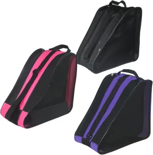 Gooyule Roller Skate Bag - Adjustable Shoulder Strap Ice Skate Bag for Girls, Boys & Adults - Large Capacity Fits Quad, Inline & Most Roller Skating Accessories