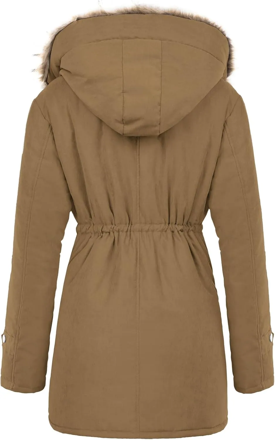 GRACE KARIN Women's Winter Coats Fleece Parkas Anoraks Hooded Military Jacket Coats