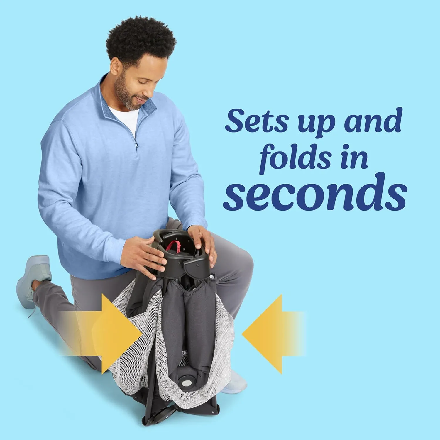Graco Pack n Play Portable Playard, Reign with Compact Fold and Mesh Storage