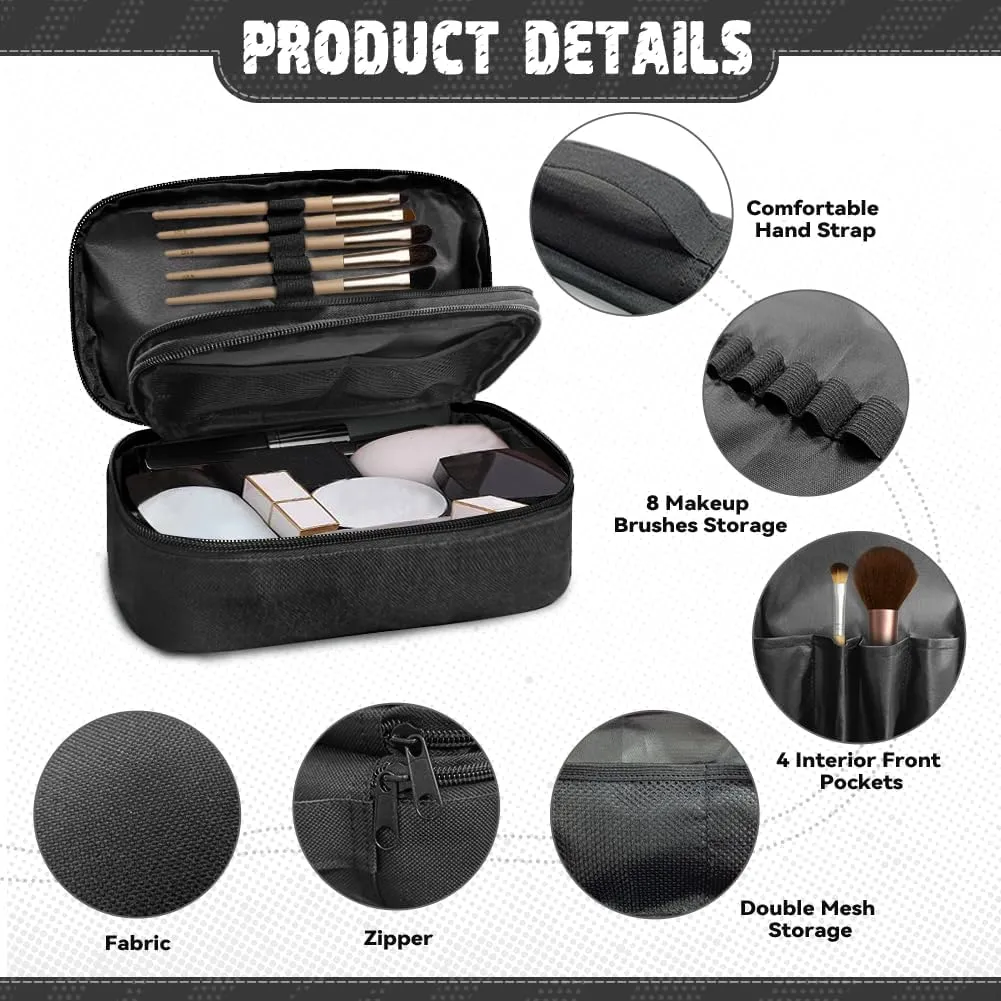 Halloween Bat Ladies Makeup Bag for Women Multifunctional Make Up Bag,Star Moon Cosmetic Bag for Woman Office Supplies Skincare Organizer for Women Coin Purse Handbag