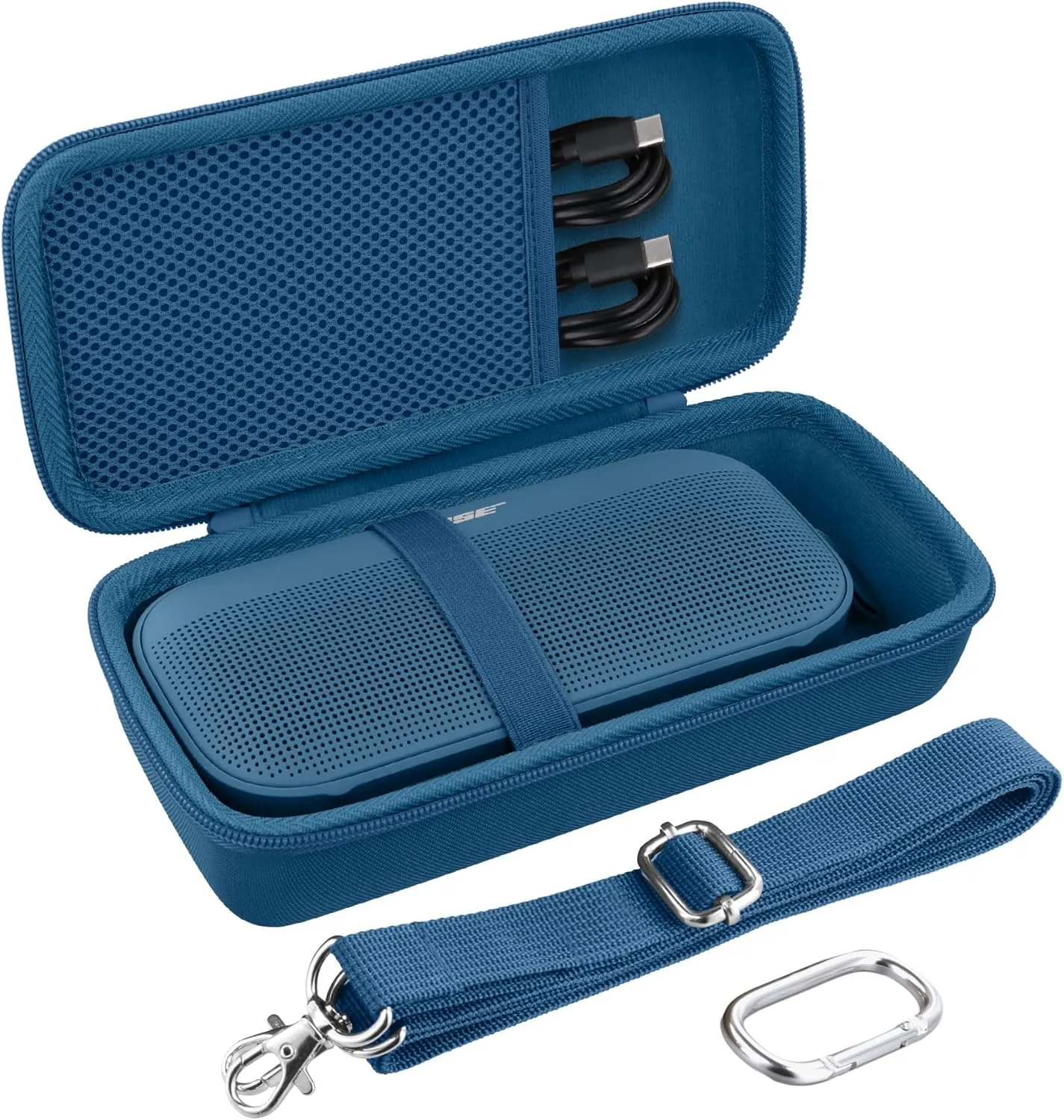 Hard Portable Case Compatible with Bose New SoundLink Flex 2nd Gen/Bose SoundLink Flex Bluetooth Portable Speaker,Blue Dusk Case