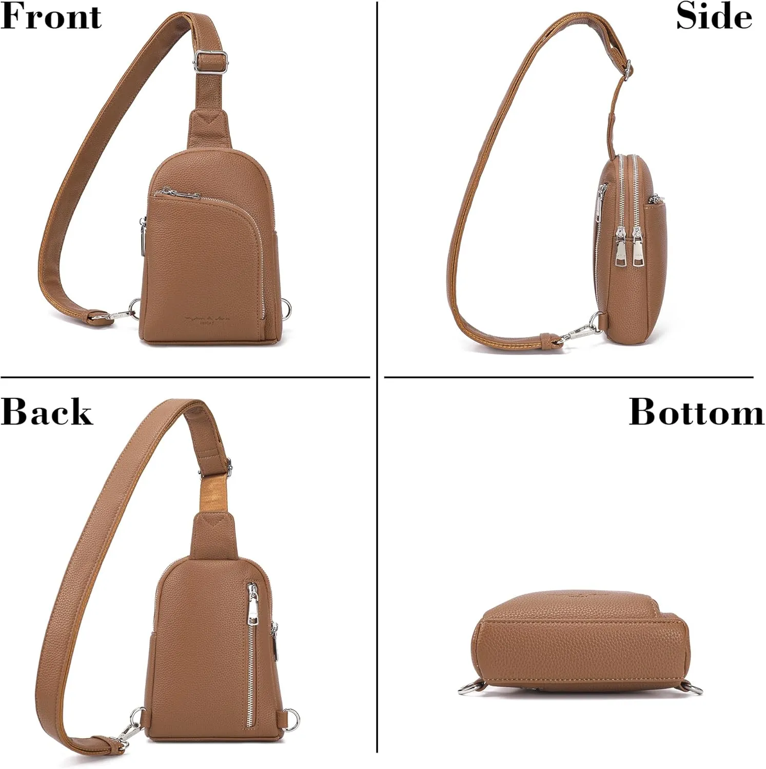 Haytijoe RFID Blocking Crossbody Bags for Women Travel Small Sling Bag Leather Cross Body Bag for Woman Fanny Packs Chest Bag