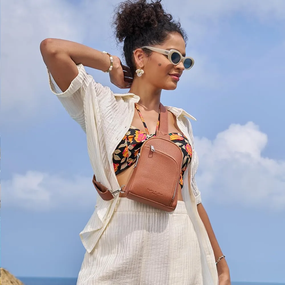 Haytijoe RFID Blocking Crossbody Bags for Women Travel Small Sling Bag Leather Cross Body Bag for Woman Fanny Packs Chest Bag