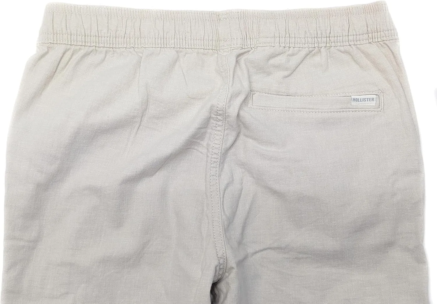 Hollister California Men's Slim Straight Linen-Blend Pull-On Pants HOM-54