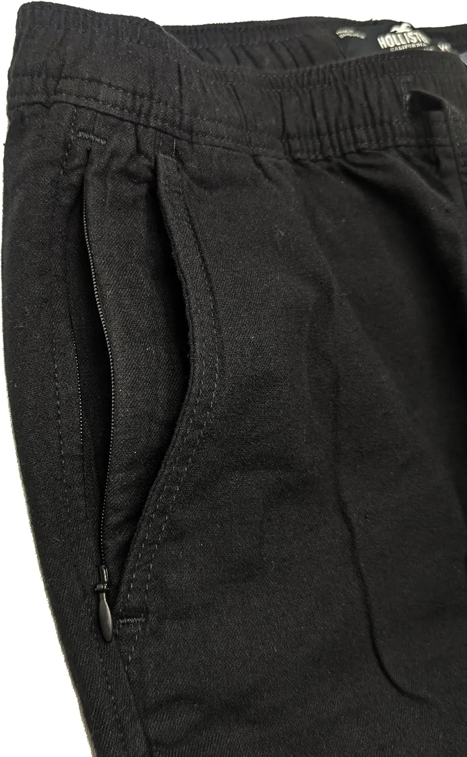 Hollister California Men's Slim Straight Linen-Blend Pull-On Pants HOM-54