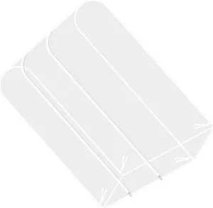 Homoyoyo Dustproof Clothing Rack Cover Transparent Pvc Zipper Storage Bag for Wardrobe