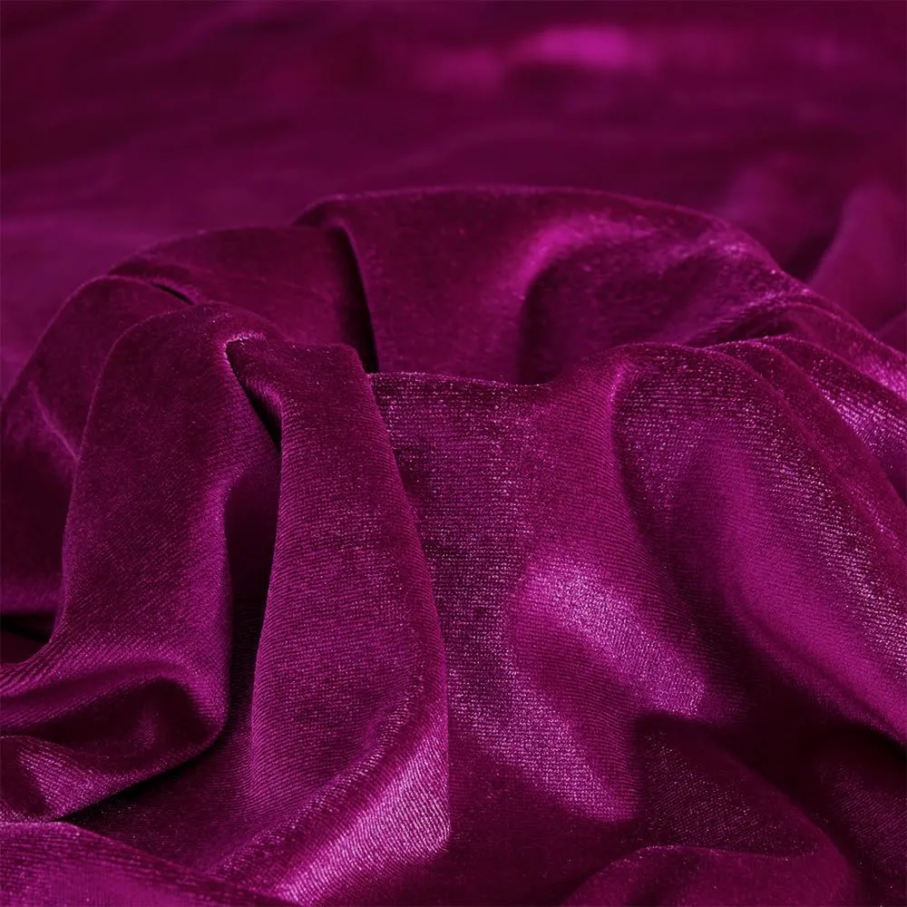 Hot Pink Velvet Fabric by The Yard,5 Yards 60" Wide Soft Stretchy Velvet Cloth for Upholstery Sofa Chair Cover,DIY Sewing,Costume,Craft,Curtain