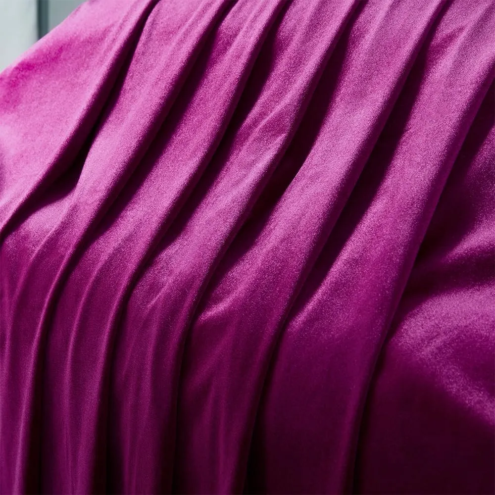 Hot Pink Velvet Fabric by The Yard,5 Yards 60" Wide Soft Stretchy Velvet Cloth for Upholstery Sofa Chair Cover,DIY Sewing,Costume,Craft,Curtain