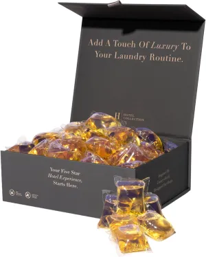 Hotel Laundry Pods – Black Velvet Scent w/Blonde Woods, Rose & Black Fig for Luxe Laundry – 45ct