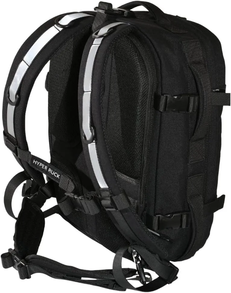 HYPERWEAR Hyper Ruck, 20L Rucking Backpack with 3 Rucking Weight Plate/Laptop Sleeves