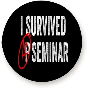 I Survived AP Seminar for Trailer RV SUV Truck Camper Travel Trailers Accessories 16 inch
