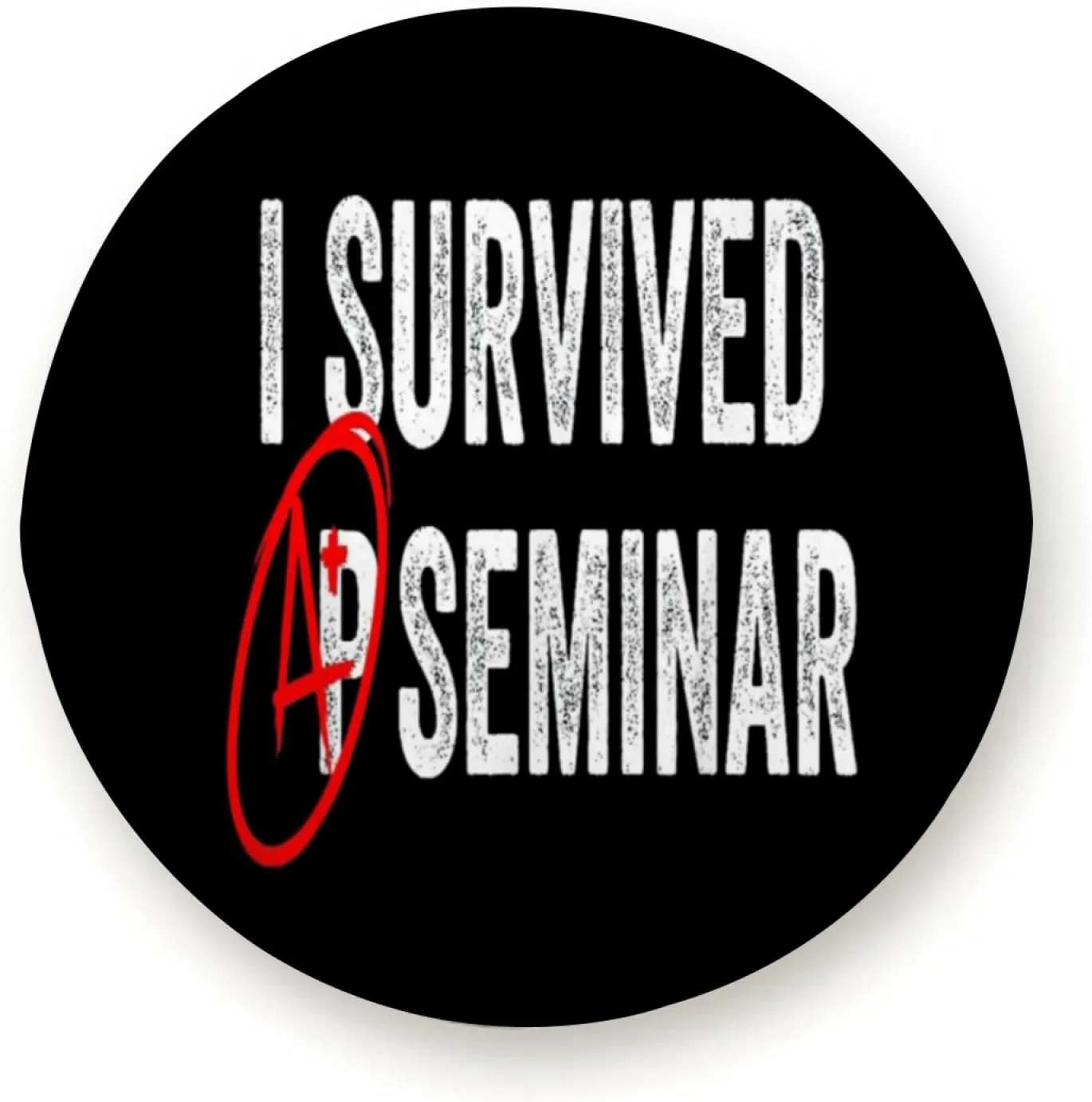 I Survived AP Seminar for Trailer RV SUV Truck Camper Travel Trailers Accessories 16 inch
