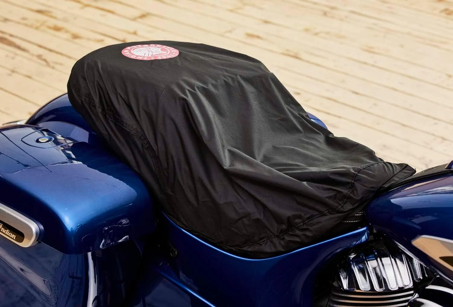 Indian Motorcycle Universal-Fit Half Seat Cover, Black