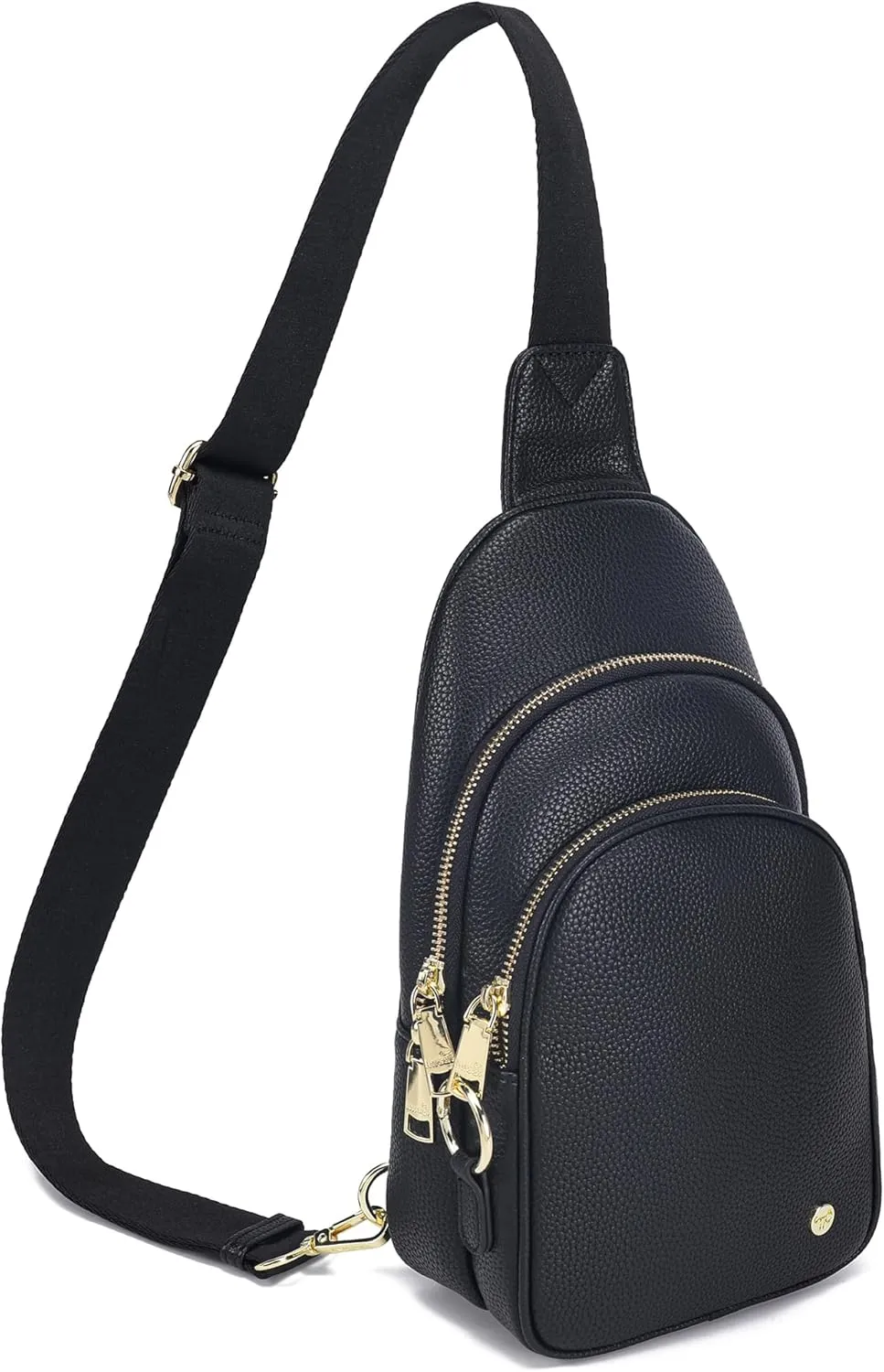INICAT Crossbody Sling Bags Fanny Packs Leather Purses Chest Bag for Women