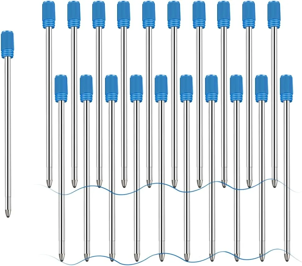 Ink Refills For Swarovski Crystal Elements Filled Ballpoint Pen (BLUE-20PCS) (blue)