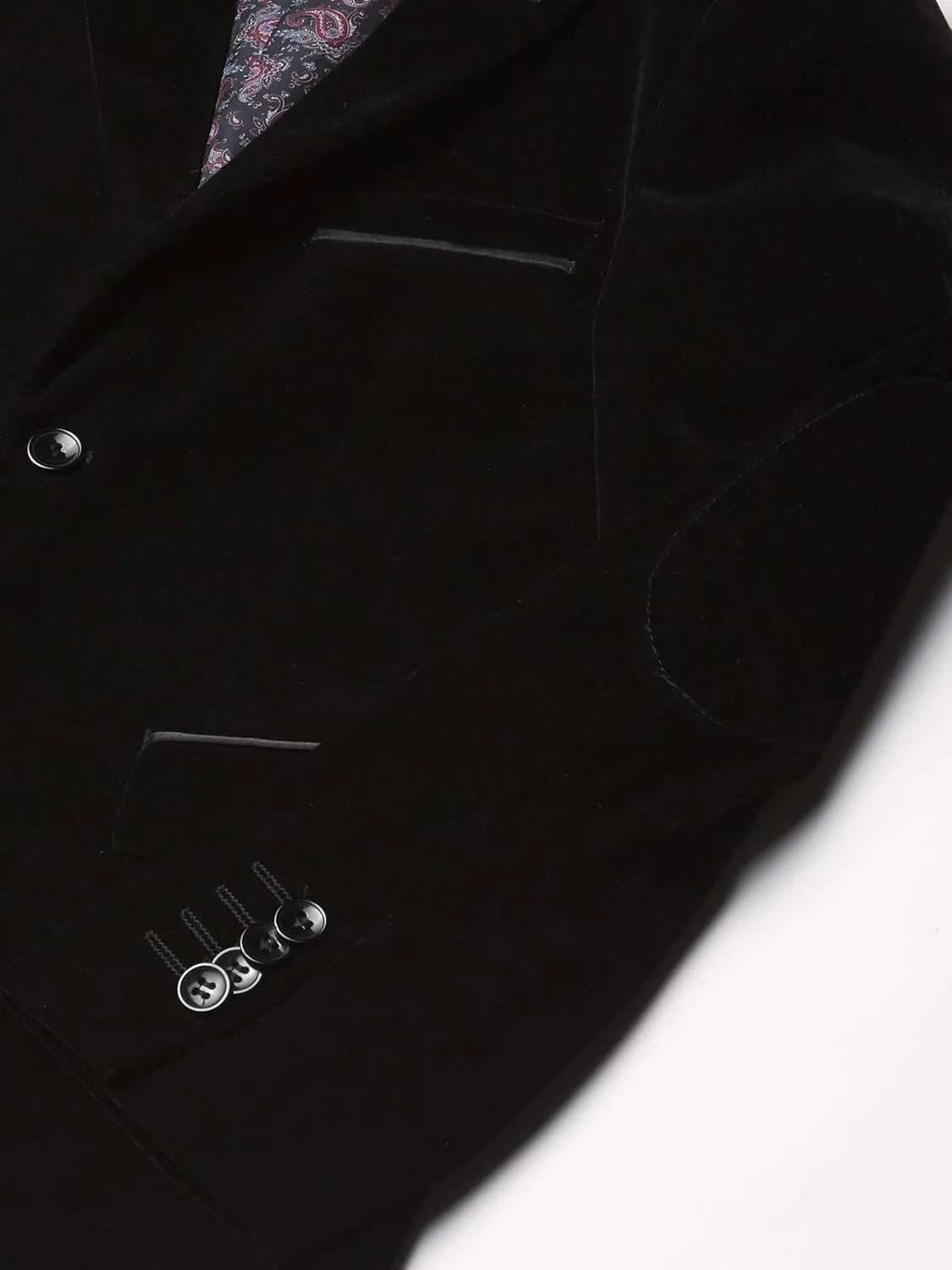 Isaac Mizrahi Boys' Slim Fit 3 Piece Velvet Suit