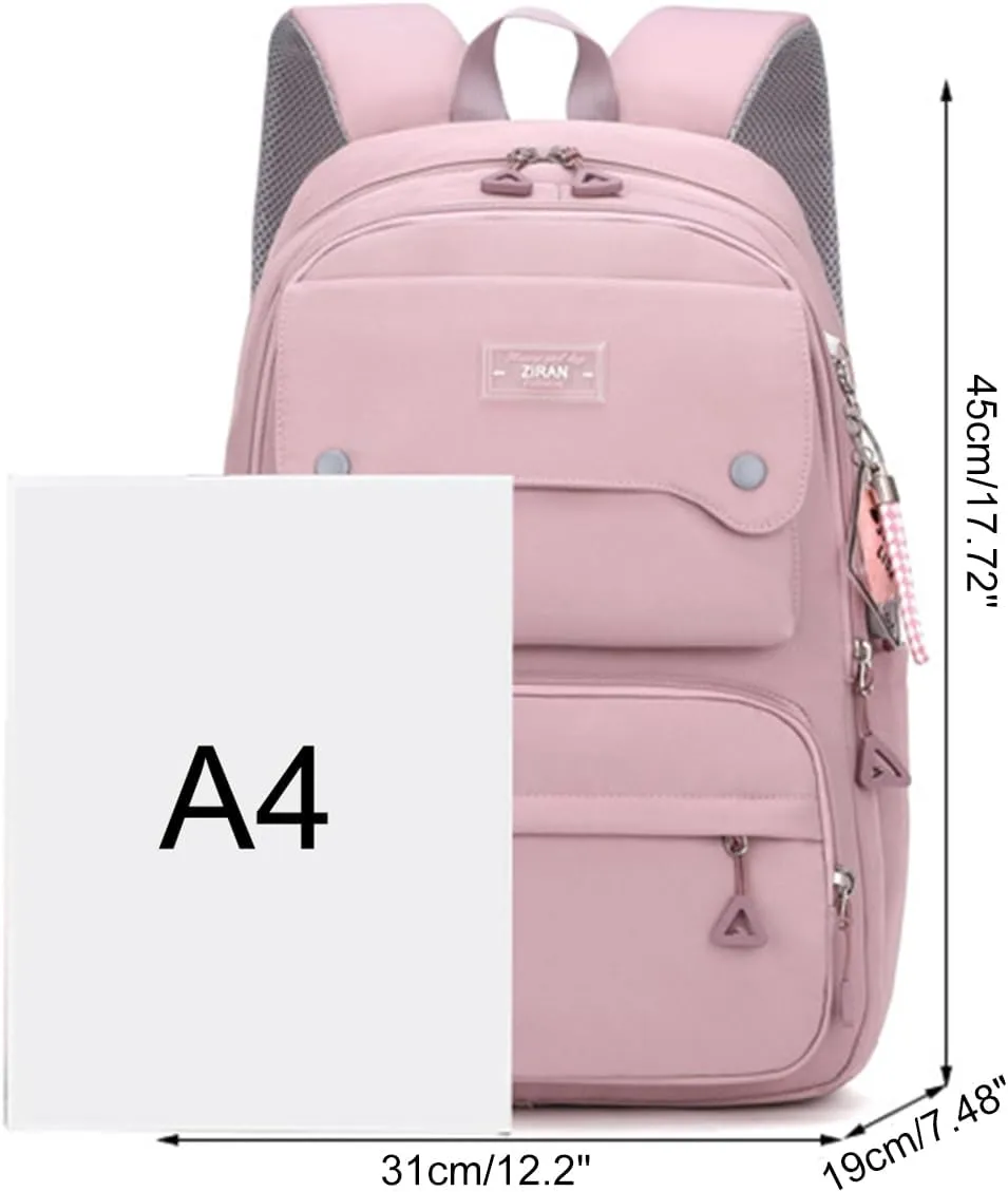 JiaYou Teen Girls Casual Backpack High Middle School Daypack Women Daily Travel Laptop Bag (1# Purple, 26 Liters)