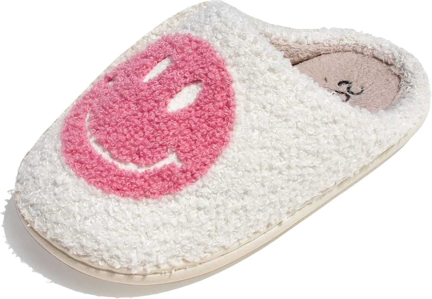 Joyful Soles - Happy Face Plush Slippers | Ultra-Soft Comfort for All Ages & Genders | Stylish & Versatile for Home or Fashion - BT50