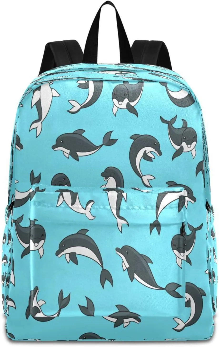 JSTEL Dolphin School Backpack for Kid 5-19 yrs,Dolphin Backpack Childen School Bag Polyester Bookbag