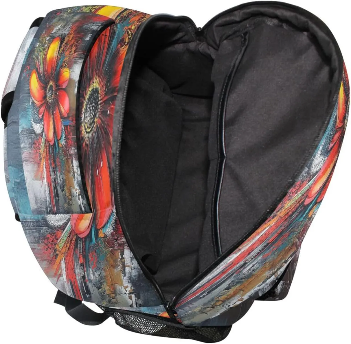 JSTEL Kid Flower Backpack,Elementary School Backpack Flower Kid Bookbag for Boy Girl Ages 5 to 13,07