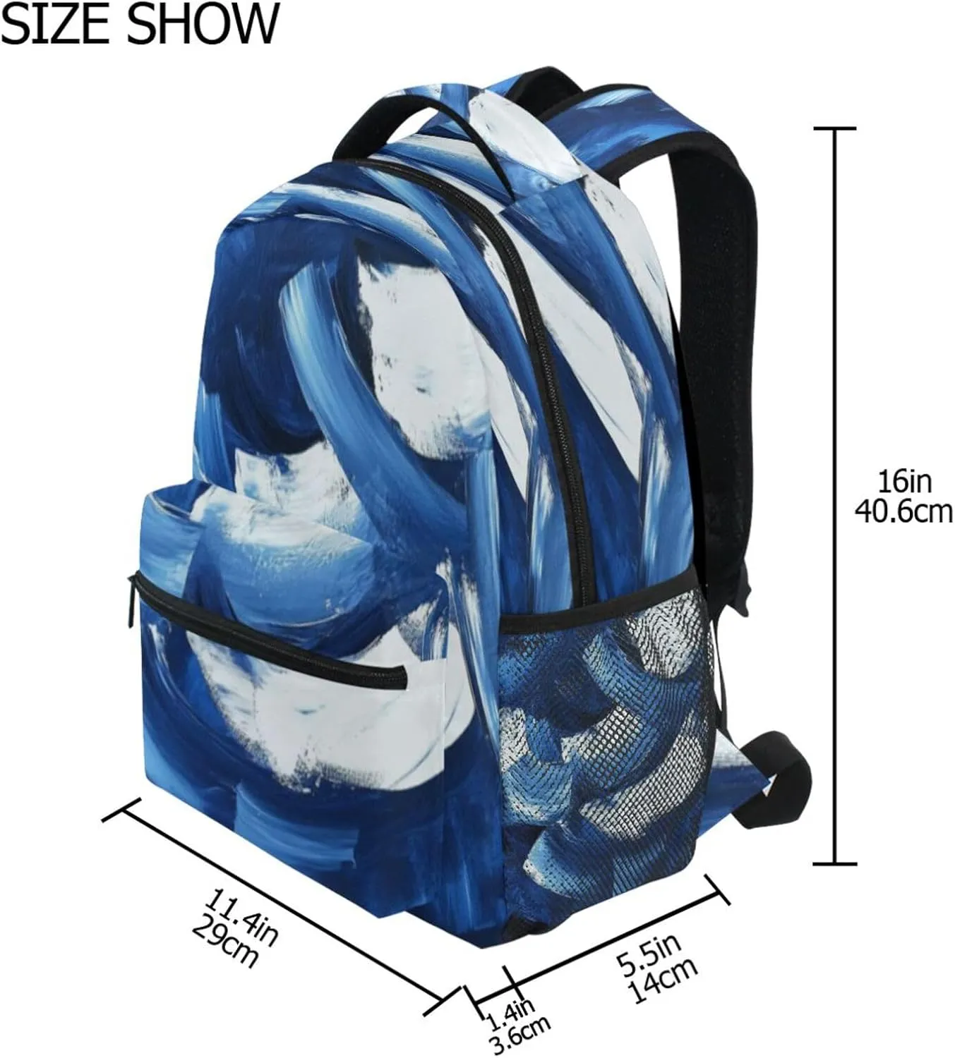 JSTEL Kid Graffiti Art Backpack,Elementary School Backpack Graffiti Art Kid Bookbag for Boy Girl Ages 5 to 13,044