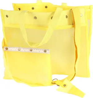 JubileeYarn Mesh Tote Yarn Storage Tote Bag - Yellow - 1 Bag