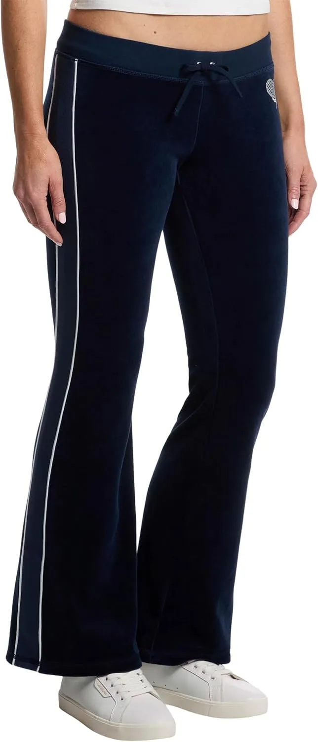 Juicy Couture Women's Heritage Low Rise Track Pants with Side Stripe