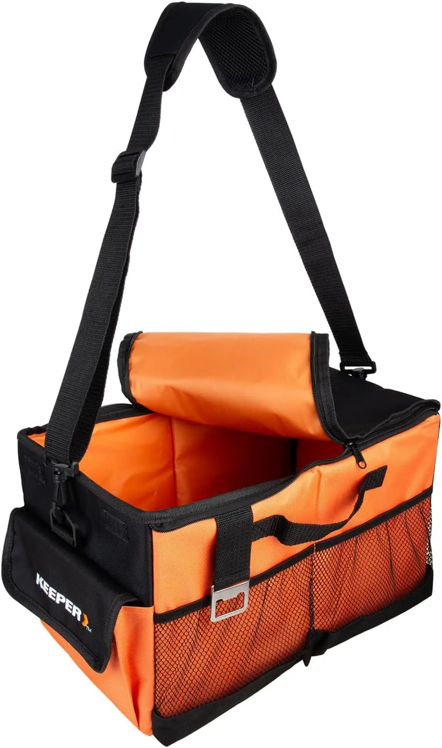 KEEPER Portable Trunk Organizer, 19L, Car Organizers and Storage, Non-Slip Bottom, Suitable for SUV, Minivan, and Cars