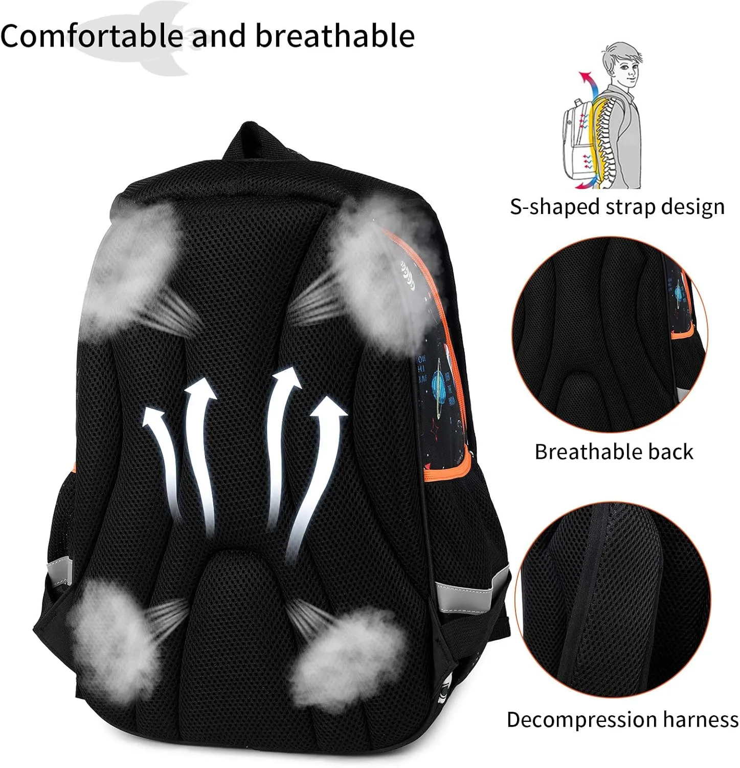 Kids Backpack for Girls Preschool Elementary Kindergarten School Bag 15.6″ Multifunctional Cute Large Capacity