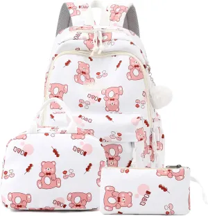Kids Girls Backpack with Lunch Box Backpack for School Girls Backpack Lunch Box Combo