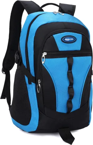 Kids School Backpack For Boy And Girl,Large Capacity High Middle Elementary Primary Students Teens Sports Bookbag (Light Blue)