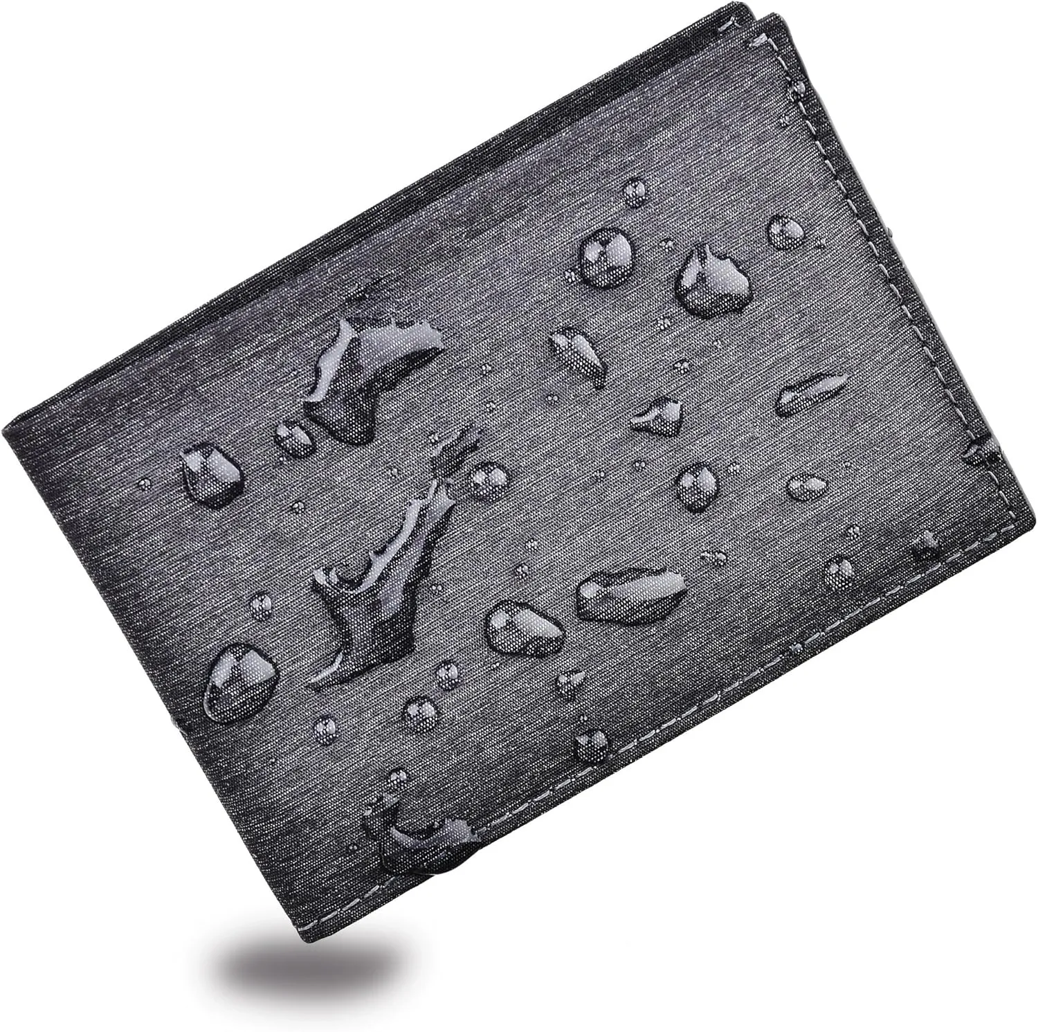 kinzd Slim Wallet with Money Clip RFID Blocking Minimalist Bifold Wallet for Men Genuine Leather Front Pocket Card Holder