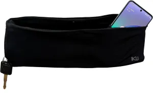 Koala Running Belt with 3 Adjustable Pockets & Sweat Resistant - Fanny Pack for Hiking, Running and all Outdoor Activities - Phone Holder for Running Money Belt (Black, Small)