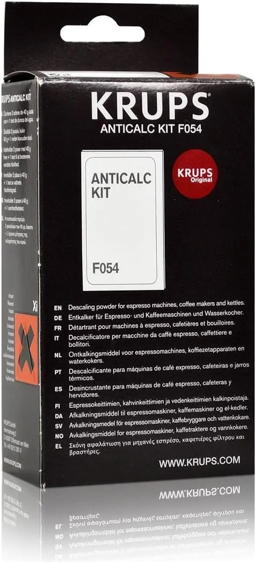 Krups Descaling Anti-Calc Powder (2x40g) For Espresso, Dolce Gusto, Coffee Makers