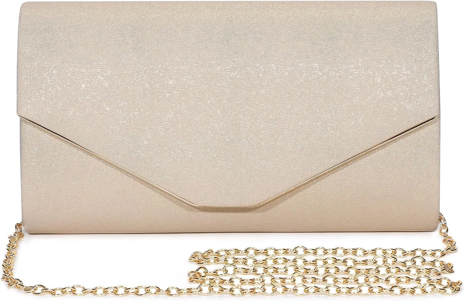 Ladies Evening Clutch Bag Envelope Handbag Prom Bridal Wedding Party Purse with Detachable Chain