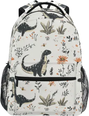 Laptop Backpack for Women Men Fashion College School Computer Bag with Chest Strap for Travel Trip Beauty Dinosaurs