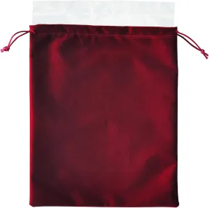 Large Burgundy Velvet Cremains Bag - for Use Inside The Urn - Size 10"X12" (230 Cubic Inches Capacity) - Includes a Resealable PE Material Ashes Storage Bag Suitable for All Ashes (Burgundy, Large)