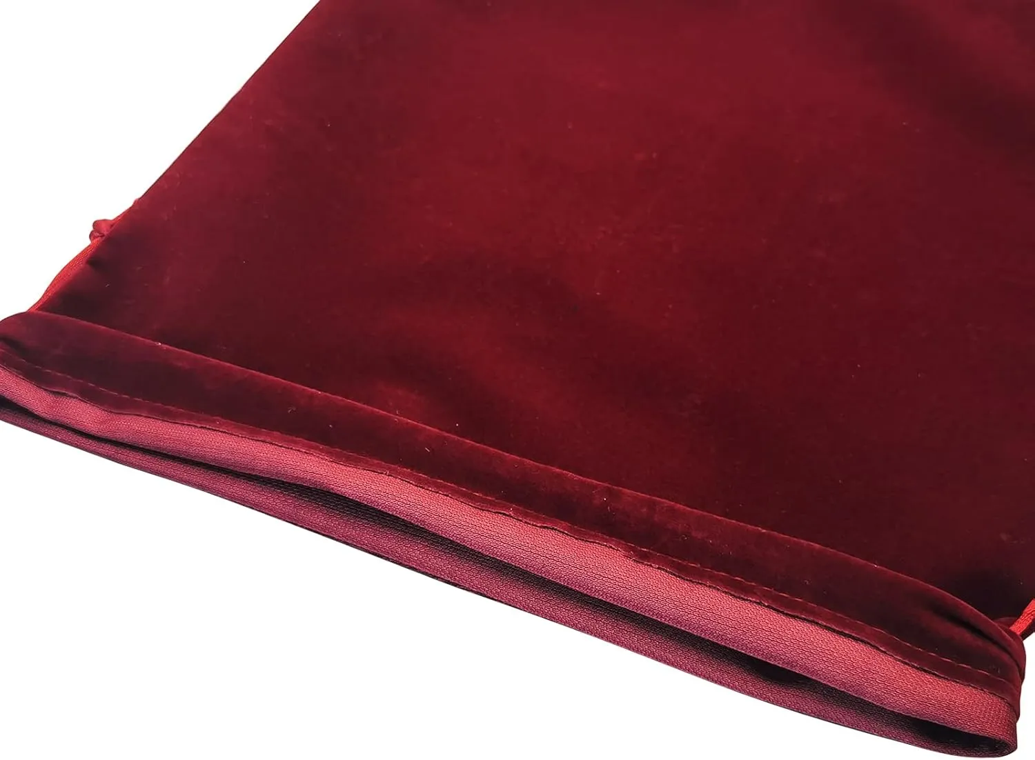 Large Burgundy Velvet Cremains Bag - for Use Inside The Urn - Size 10"X12" (230 Cubic Inches Capacity) - Includes a Resealable PE Material Ashes Storage Bag Suitable for All Ashes (Burgundy, Large)