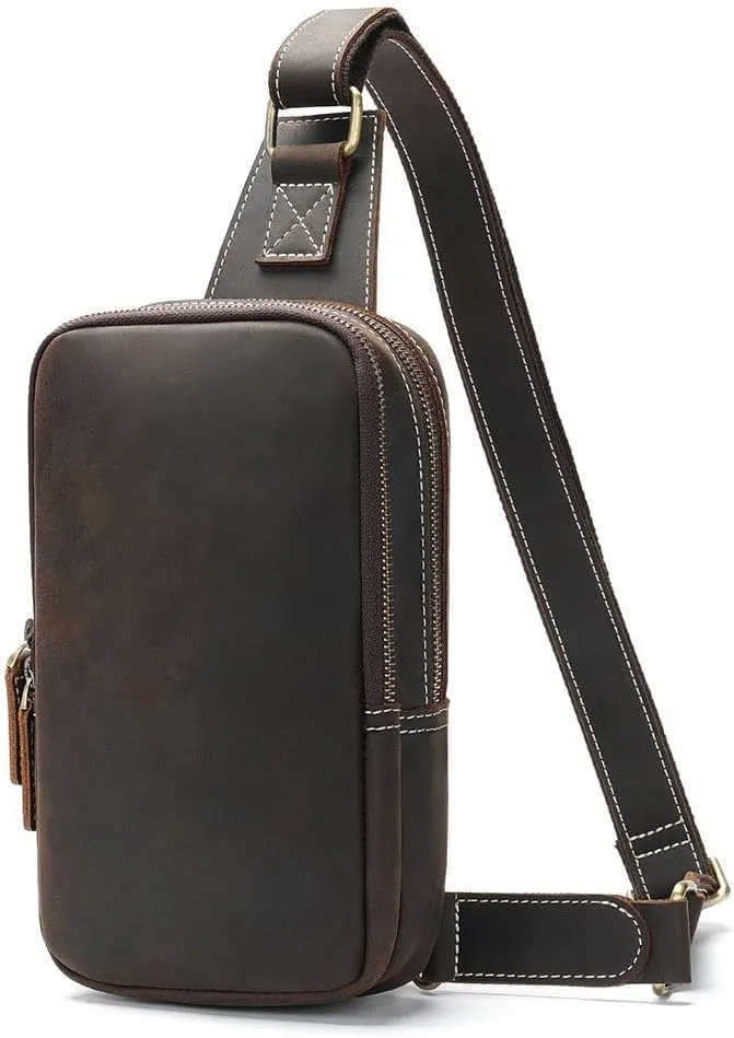 Large Capacity Men's Chest Bag Crossbody Bag Multi-functional Shoulder Bag
