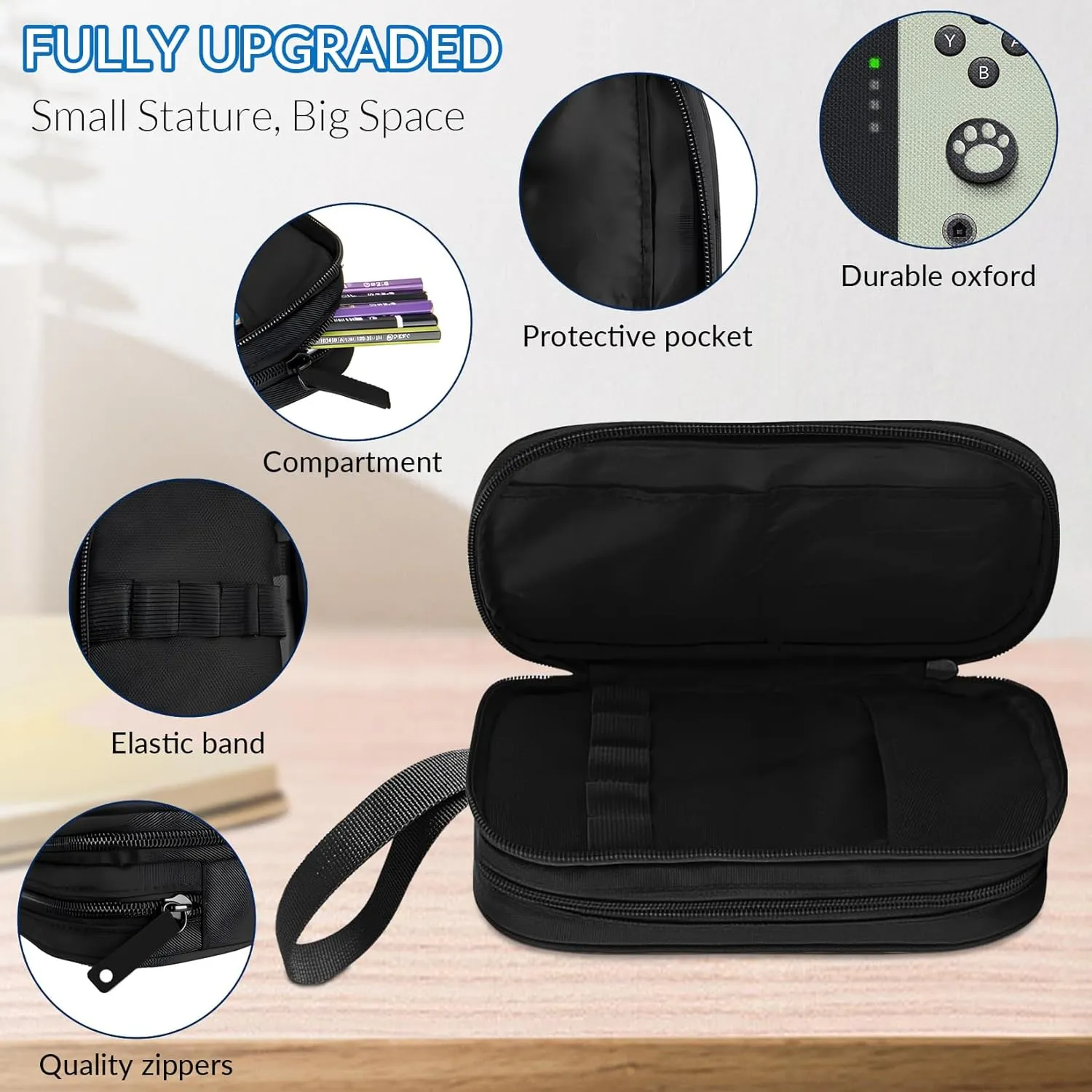 Large Pencil Case for Boys - Boys Pencil Pouch with Zipper Compartments - Big Capacity Pen Box Gamer Pen Bag Organizer for Kids Teens School