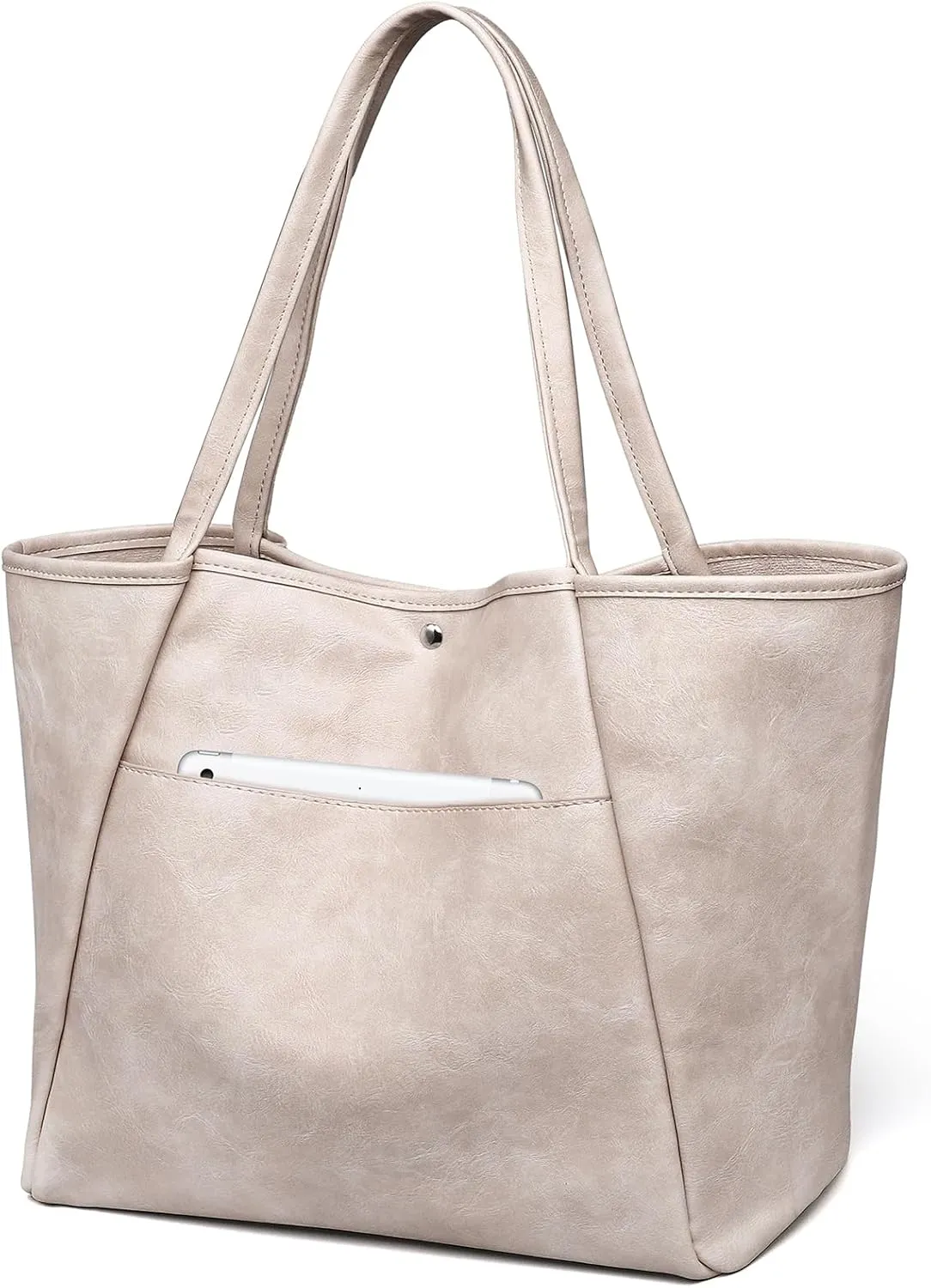 Large Tote Bag for Women Work 25L Travel Vegan Leather Ladies Handbags Weekender Purses
