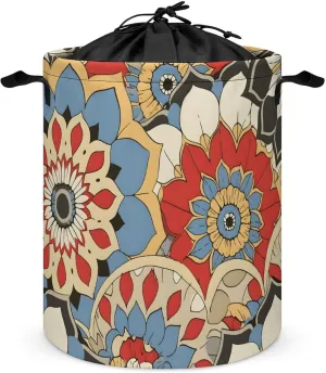 Laundry Hampers, Large Drawstring Laundry Bag, Removable Laundry Bags, Collapsible Storage Bin with Handles for Home Organization, Kids Room, Nursery Rectangle