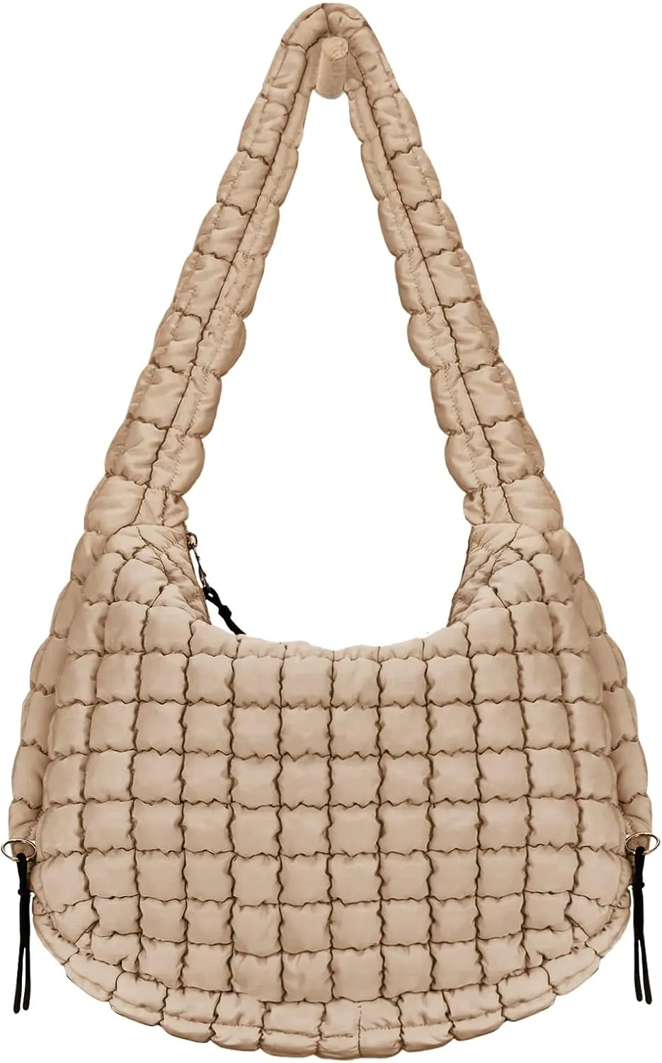 LaurelTree Quilted Puffer Crossbody Bag Lightweight Nylon Puffer Tote Bags Puffy Shoulder Bag Carryall Hobo Bags for Women