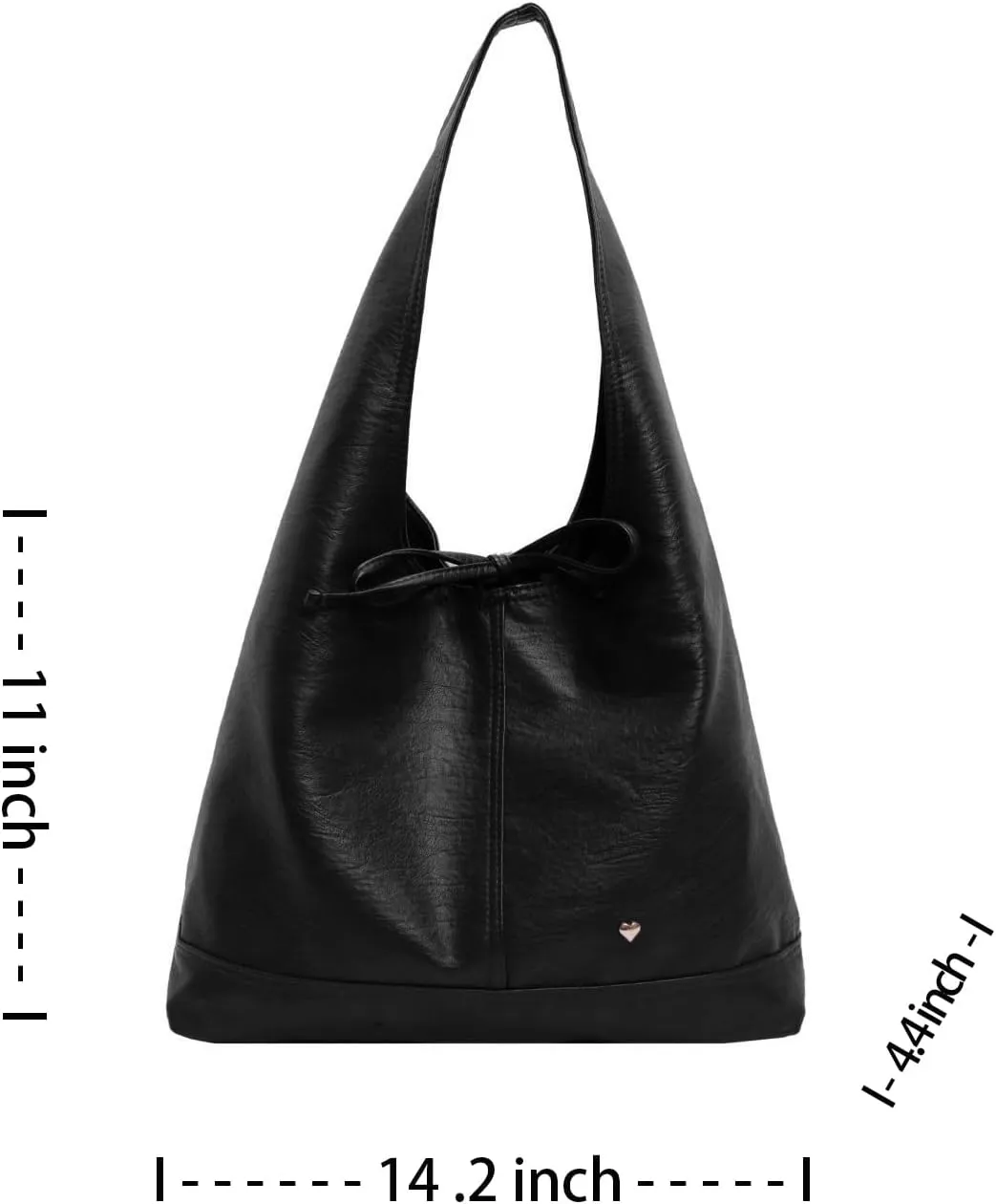 Leather Hobo Bags for Women - Brown Suede Slouchy Tote Bags - Fall Winter Purses & Handbags
