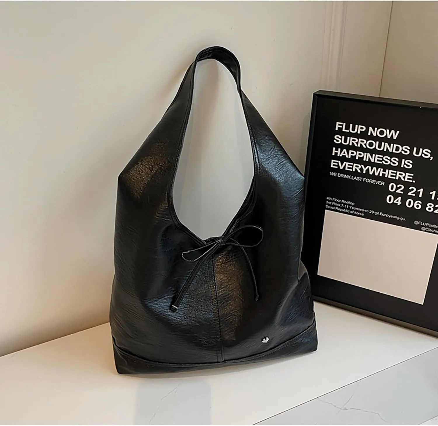 Leather Hobo Bags for Women - Brown Suede Slouchy Tote Bags - Fall Winter Purses & Handbags