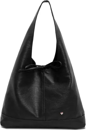 Leather Hobo Bags for Women - Brown Suede Slouchy Tote Bags - Fall Winter Purses & Handbags